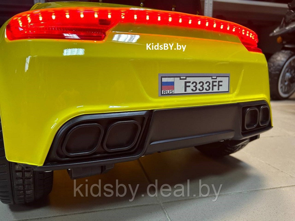 Детский электромобиль RiverToys F333FF (желтый глянец) Porsche - фото 5 - id-p213378594