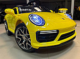 Детский электромобиль RiverToys F333FF (желтый глянец) Porsche, фото 6