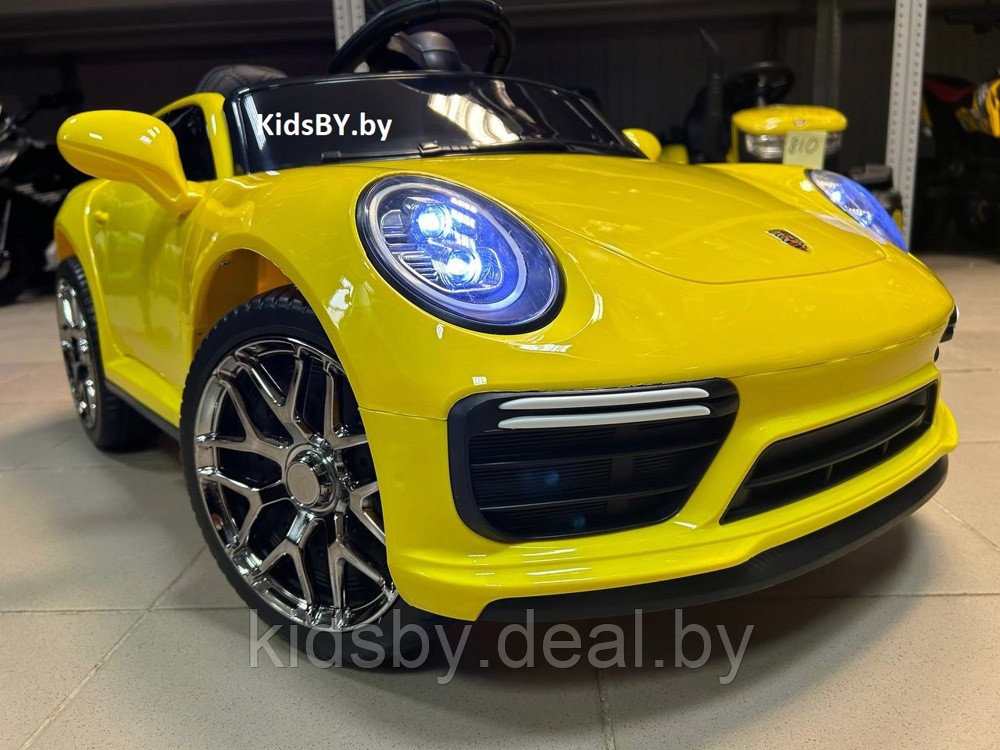Детский электромобиль RiverToys F333FF (желтый глянец) Porsche - фото 6 - id-p213378594