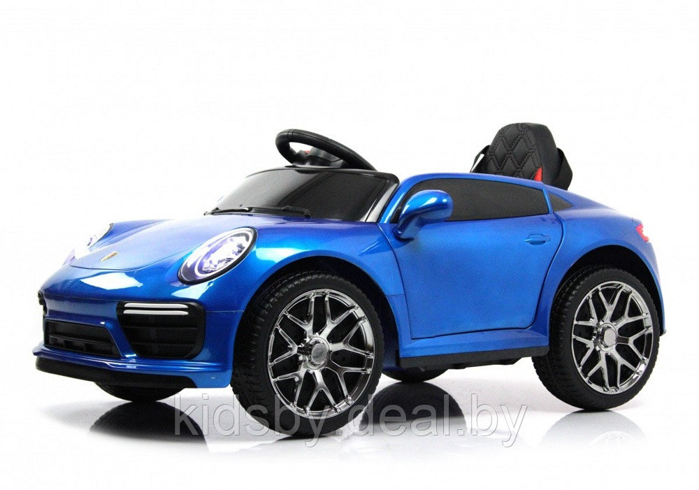 Детский электромобиль RiverToys F333FF (синий глянец) Porsche