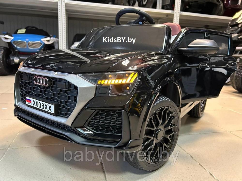 Детский электромобиль RiverToys X008XX (черный глянец) Audi