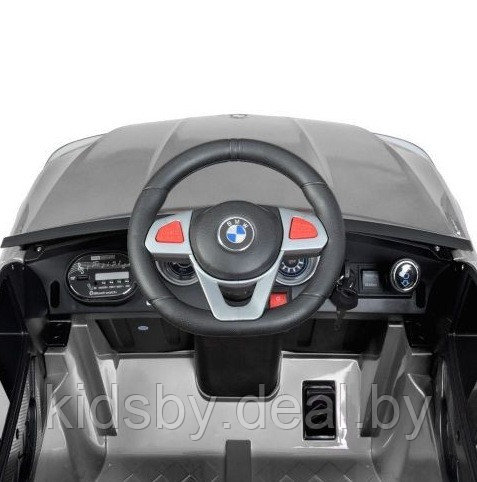 Детский электромобиль RiverToys BMW X6M Lux X011XX (серебристый автокраска) полноприводной - фото 5 - id-p224534802