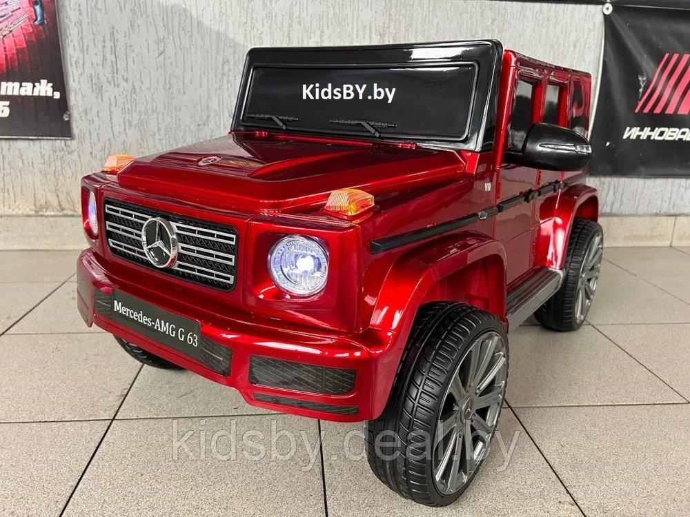 Детский электромобиль RiverToys Mercedes G-Class T009TT (вишнёвый автокраска)