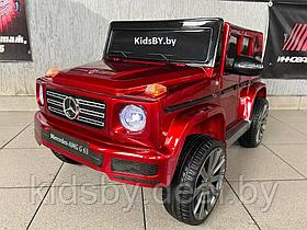 Детский электромобиль RiverToys Mercedes G-Class T009TT (вишнёвый автокраска)