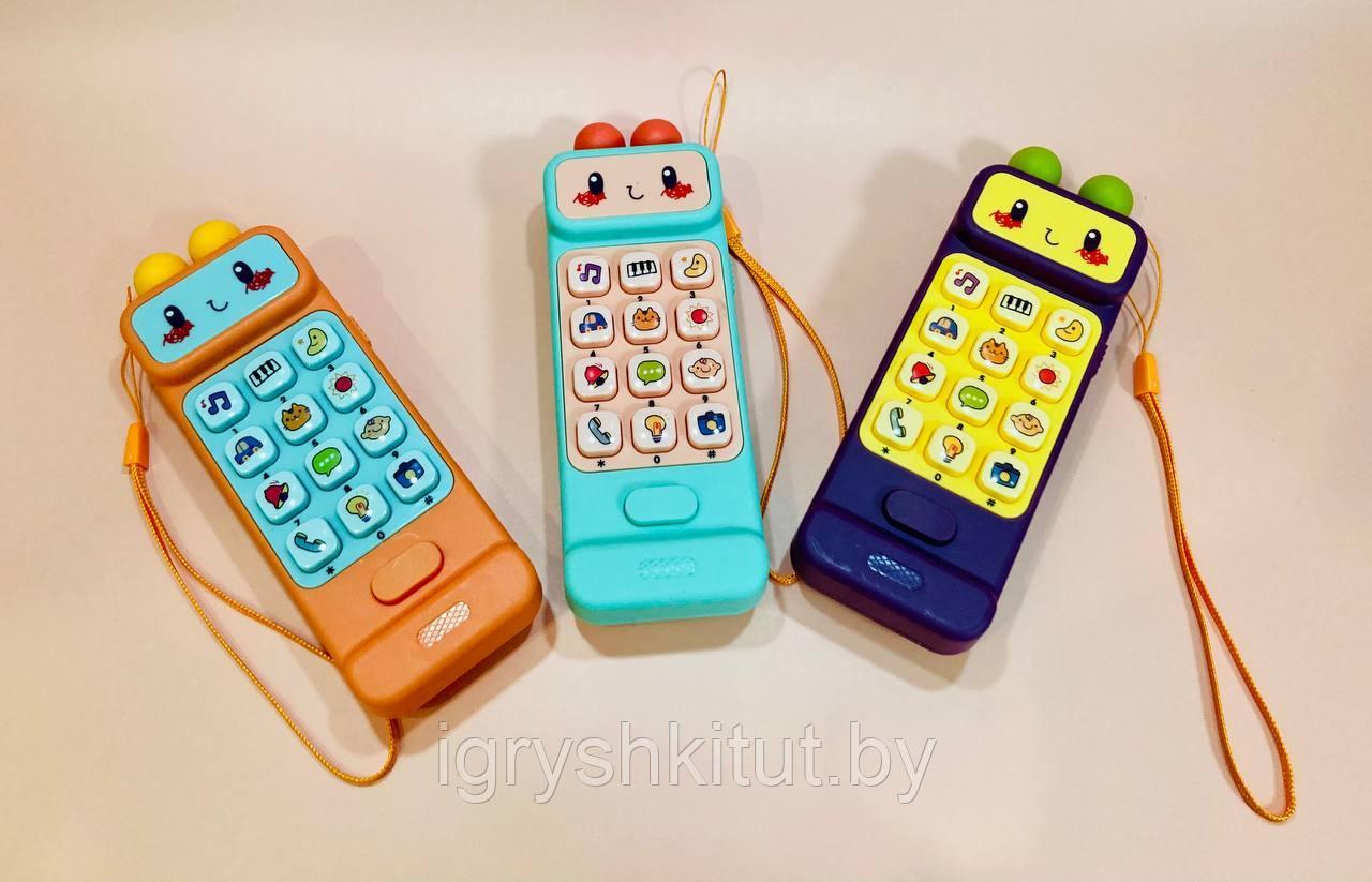 Музыкальный телефон "Робот", разные цвета - фото 1 - id-p224534979