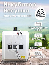 Инкубатор Несушка-63-ЭГА-12В н/н 46Вг