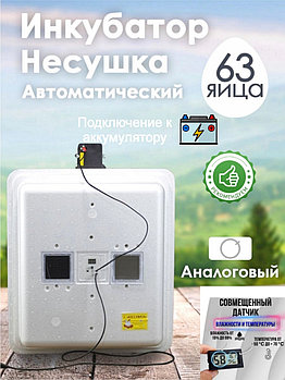 Инкубатор Несушка-63-АГ+12В н/н 75Г