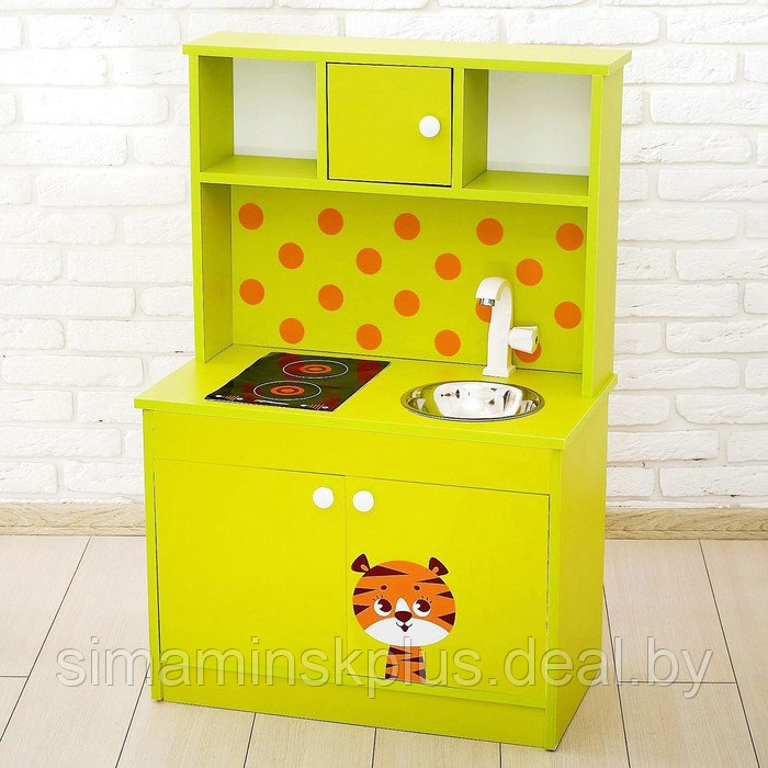 Игровая мебель «Детская кухня «Тигрёнок», цвет зелёный - фото 1 - id-p224535394