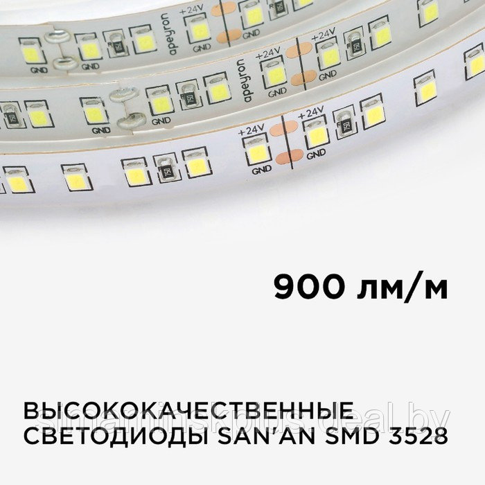 Светодиодная лента Apeyron Electrics 5 м, IP20, SMD3528, 120 LED/м, 10 Вт/м, 24 В, 3000К - фото 4 - id-p224535446