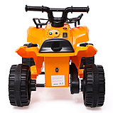 Электромобиль "Квадроцикл", цвет оранжевый, фото 4