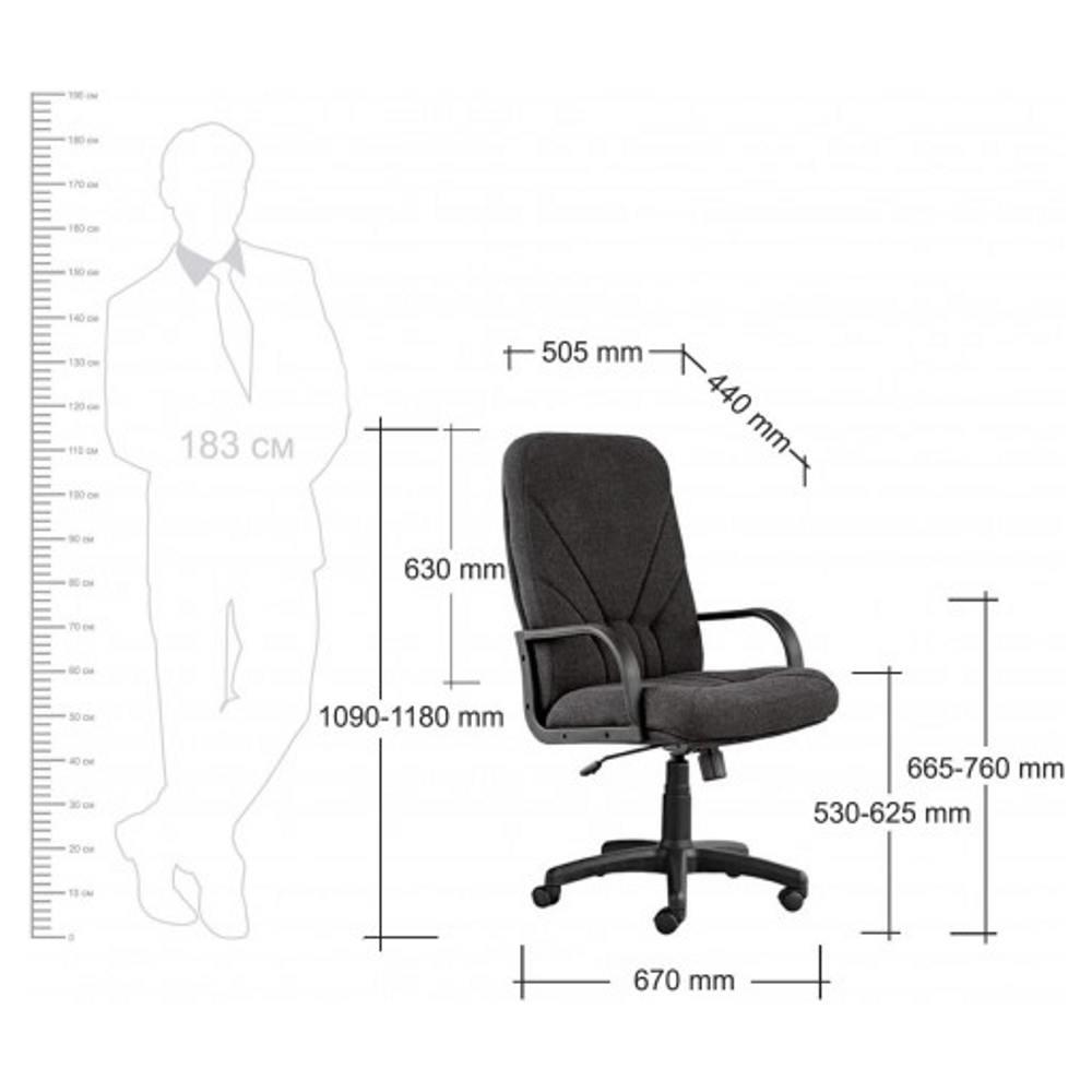 Кресло офисное Bels Manager C-11 (черный) - фото 2 - id-p224536395