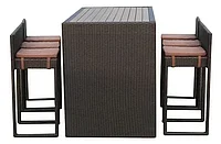 Барный комплект плетеной мебели T390 Y390 6Pcs (стол + 6 кресел)