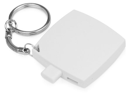 Портативное зарядное устройство-брелок Saver, 600 mAh, белый, фото 2