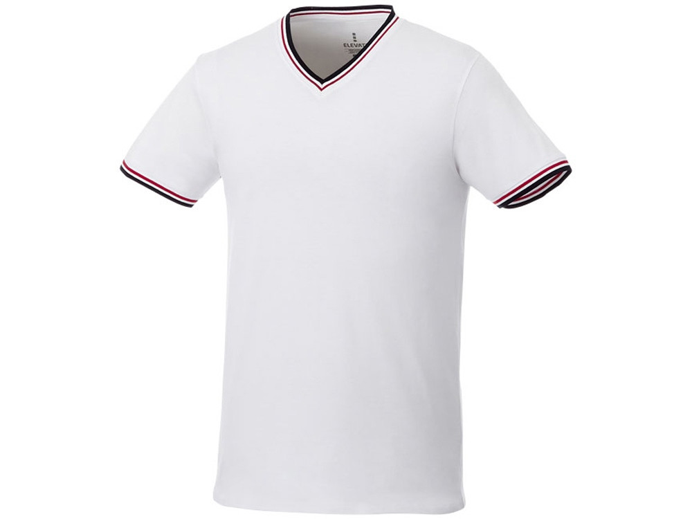Мужская футболка Elbert с коротким рукавом, белый/темно-синий/красный - фото 1 - id-p224537190