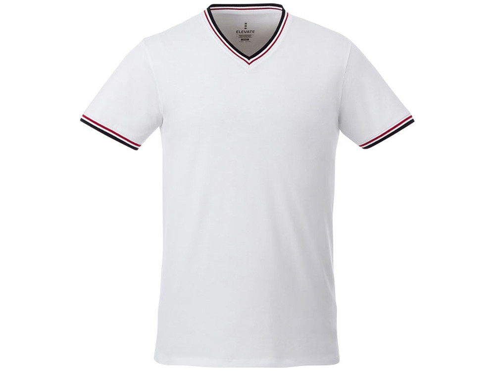 Мужская футболка Elbert с коротким рукавом, белый/темно-синий/красный - фото 2 - id-p224537190