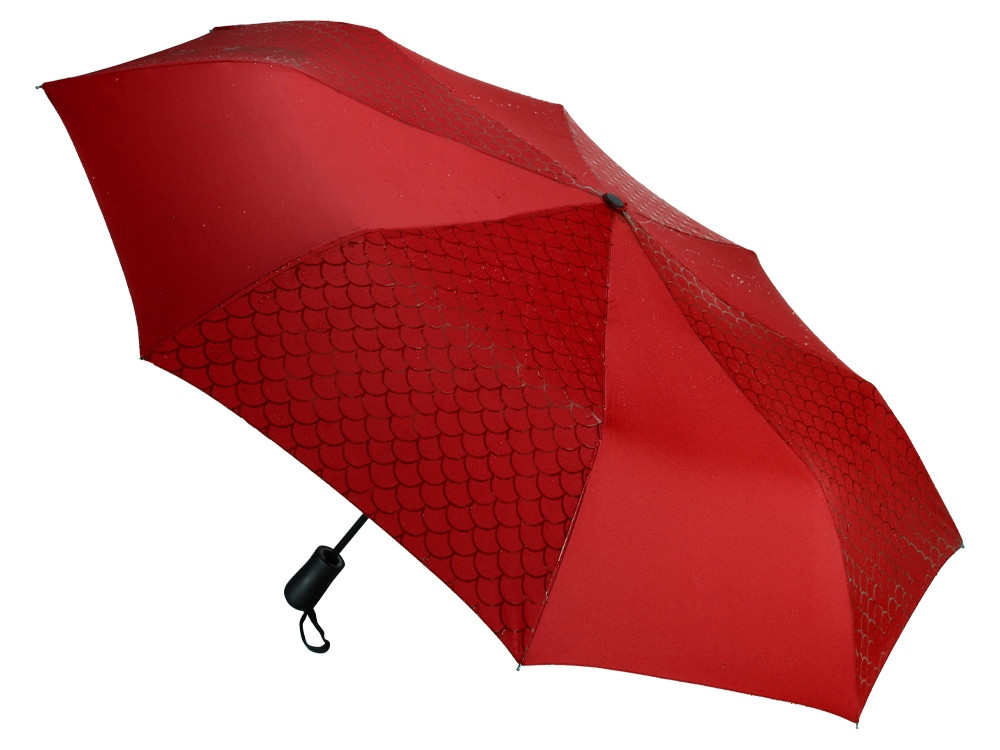 Зонт-полуавтомат складной Marvy с проявляющимся рисунком, красный - фото 3 - id-p224537285