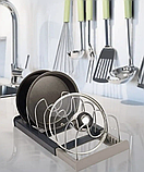 Телескопическая раздвижная сушилка - подставка для посуды Cookware Organiser / Кухонный держатель - органайзер, фото 8