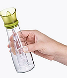 Бутылка - диспенсер стеклянная для масла с ситечком 500 мл. / Бутылка для ароматного масла, фото 4