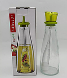 Бутылка - диспенсер стеклянная для масла с ситечком 500 мл. / Бутылка для ароматного масла, фото 8