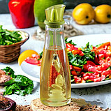 Бутылка - диспенсер стеклянная для масла с ситечком 500 мл. / Бутылка для ароматного масла, фото 9