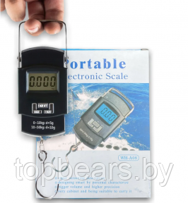 Электронные весы - кантер Portable Electronic Scale WH-A08 до 50 кг. / Карманные весы - безмен черные - фото 1 - id-p224537120