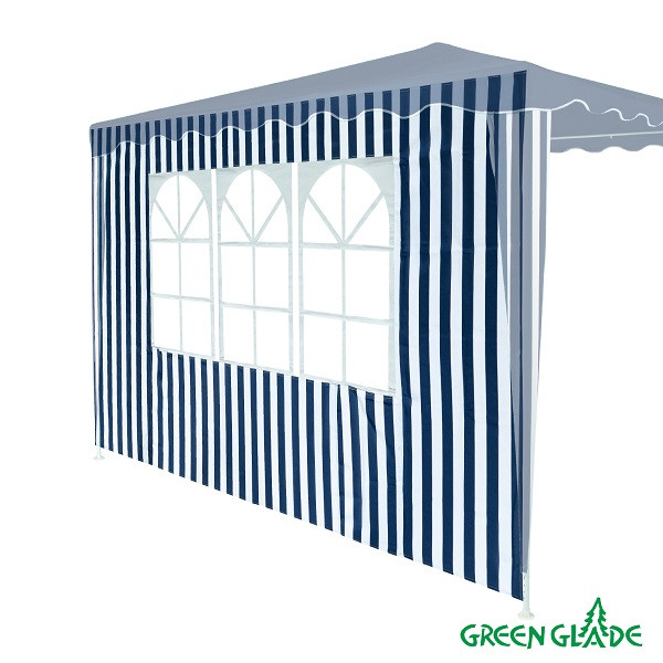 Стенка для шатра Green Glade 4120 (синяя) с окном - фото 3 - id-p224539401