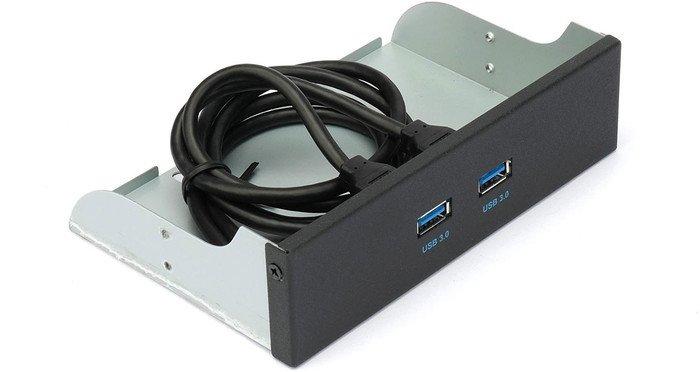 Планка Gembird FP5.25-USB3-2A - фото 2 - id-p224540800