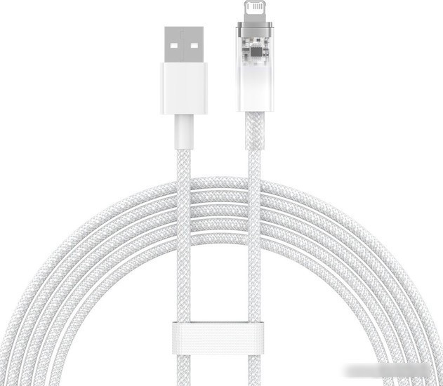 Кабель Baseus Explorer Series Fast Charging Cable with Smart Temperature Control 2.4A USB Type-A - Lightning - фото 2 - id-p218466552
