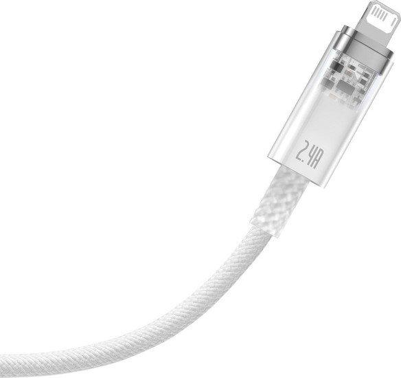 Кабель Baseus Explorer Series Fast Charging Cable with Smart Temperature Control 2.4A USB Type-A - Lightning - фото 3 - id-p218466552
