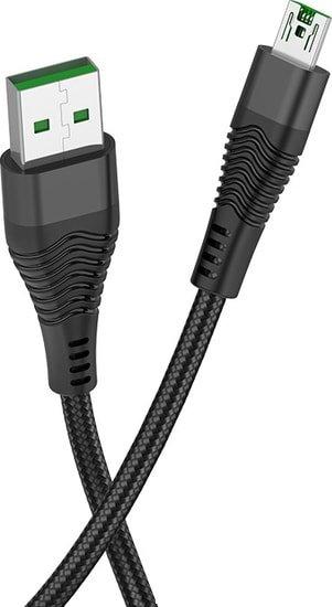 Кабель Hoco U53 4A Flash USB Type-A - MicroUSB (1.2 м, черный) - фото 2 - id-p217159860
