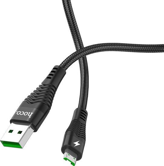 Кабель Hoco U53 4A Flash USB Type-A - MicroUSB (1.2 м, черный) - фото 3 - id-p217159860