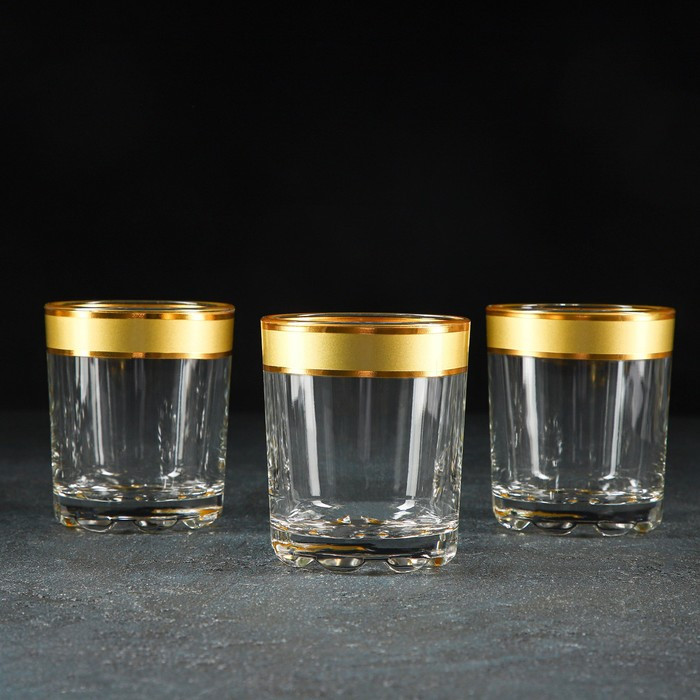 Набор питьевой с золотой каймой «Ампир», 7 предметов: кувшин 1,34 л, стаканы 250 мл, 6 шт - фото 4 - id-p224541542