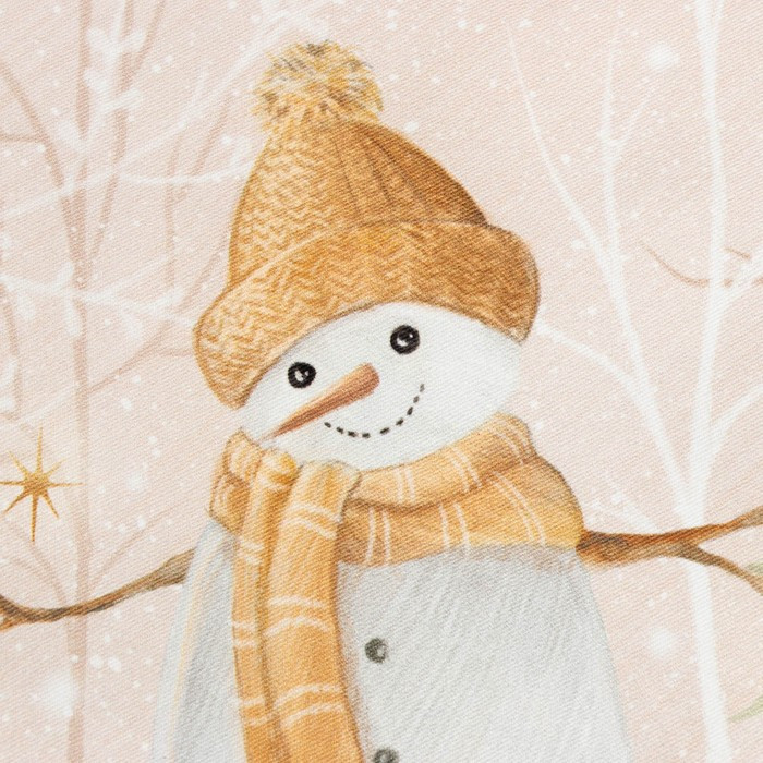 Набор новогодних салфеток Этель Christmas snowman, 40х40см - 4 шт, хлопок, саржа - фото 6 - id-p224541664