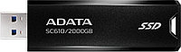 Накопитель SSD A-Data USB 3.1 2TB SC610-2000G-CBK/RD SC610 1.8" черный