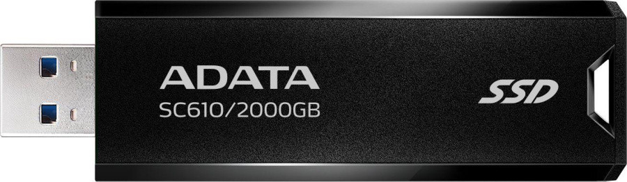 Накопитель SSD A-Data USB 3.1 2TB SC610-2000G-CBK/RD SC610 1.8" черный - фото 1 - id-p224541714