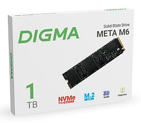 Накопитель SSD Digma PCI-E 4.0 x4 1Tb DGSM4001TM63T Meta M6 M.2 2280