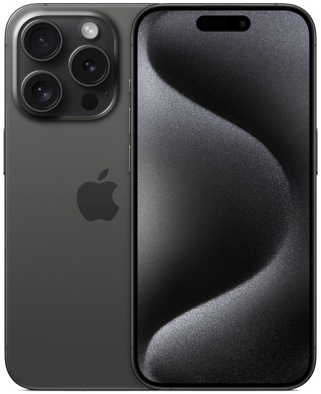 Смартфон Apple A3104 MTQD3 iPhone 15 Pro 512Gb черный титан моноблок 3G 4G 2Sim 6.1" 1179x2556 iOS 17 48Mpix - фото 1 - id-p224541884