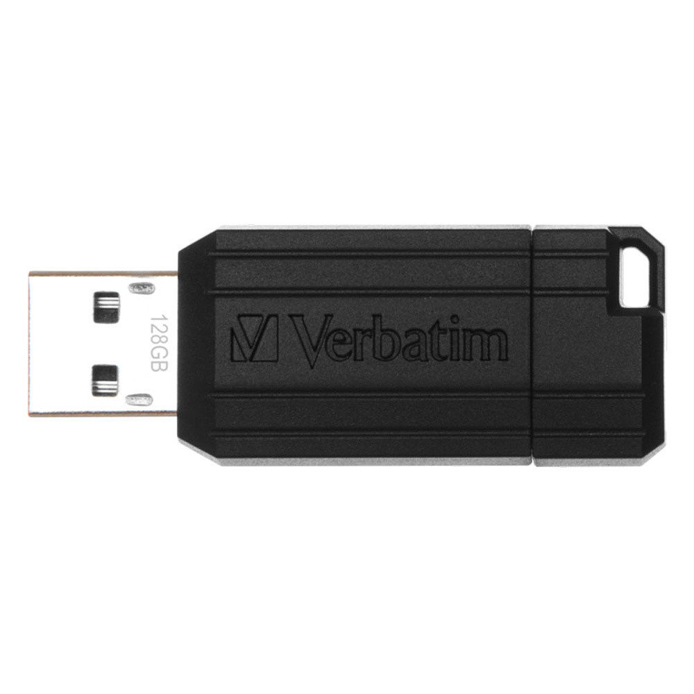 Карта памяти USB Flash "PinStripe", 128 Гб, usb 2.0, черный - фото 1 - id-p224542196