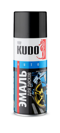 Эмаль для дисков черная матовая, 520 мл, фото 2