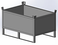 Поддон ящичный металлический