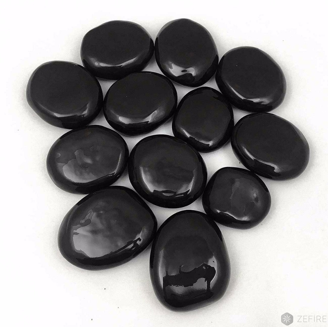 Декоративные керамические камни черные - фото 1 - id-p224542654