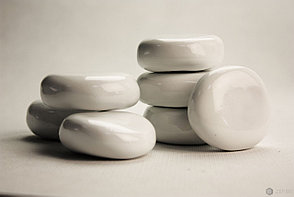 Декоративные керамические камни белые, фото 2