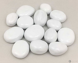 Декоративные керамические камни белые