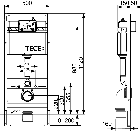 Инсталляция для унитаза TECE Base kit с кнопкой (хром-глянец) арт. 9.400.412, фото 2