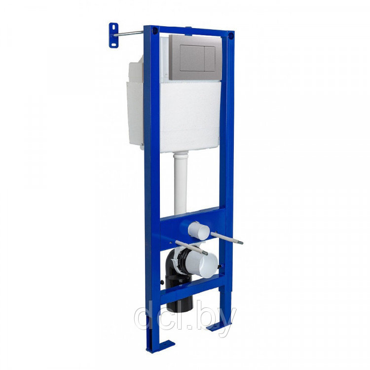 Инсталляция для унитаза Berges Wasserhaus Atom Line 410 040338 (с хром кнопкой)