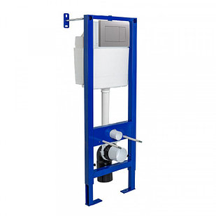 Инсталляция для унитаза Berges Wasserhaus Atom Line 410 040338 (с хром кнопкой)