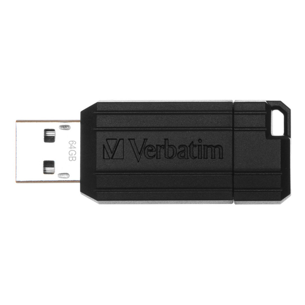 Карта памяти USB Flash "PinStripe Store 'n' Go", 64 гб, usb 2.0, черный - фото 1 - id-p224542650