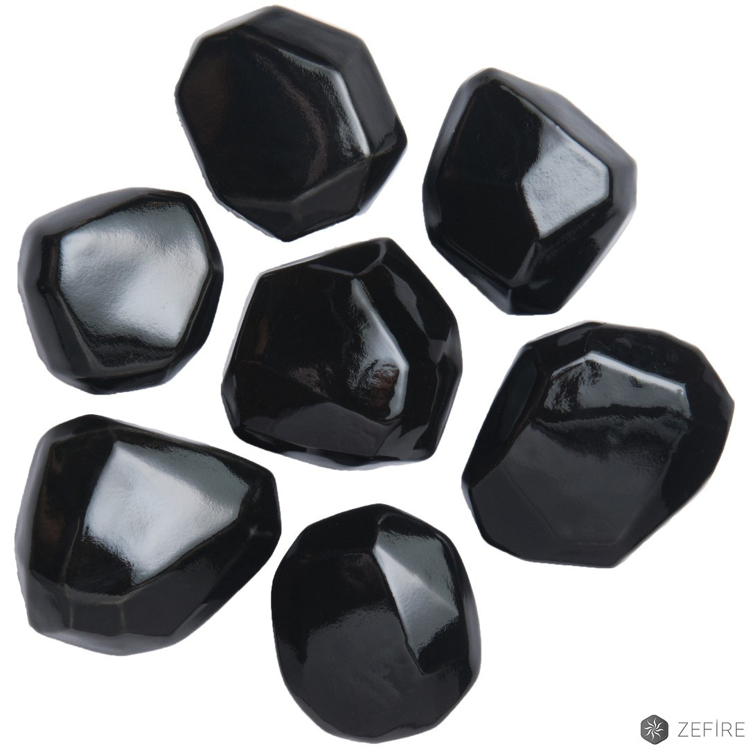 Камни кристалл - 7 шт. Черный - фото 1 - id-p224544487