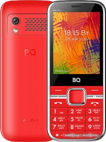 Мобильный телефон BQ-Mobile BQ-2838 Art XL+ (красный) - фото 1 - id-p224544852