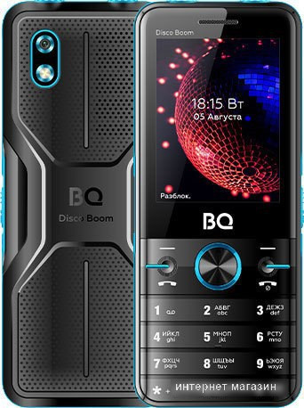 Кнопочный телефон BQ-Mobile BQ-2842 Disco Boom (бирюзовый) - фото 1 - id-p224544880